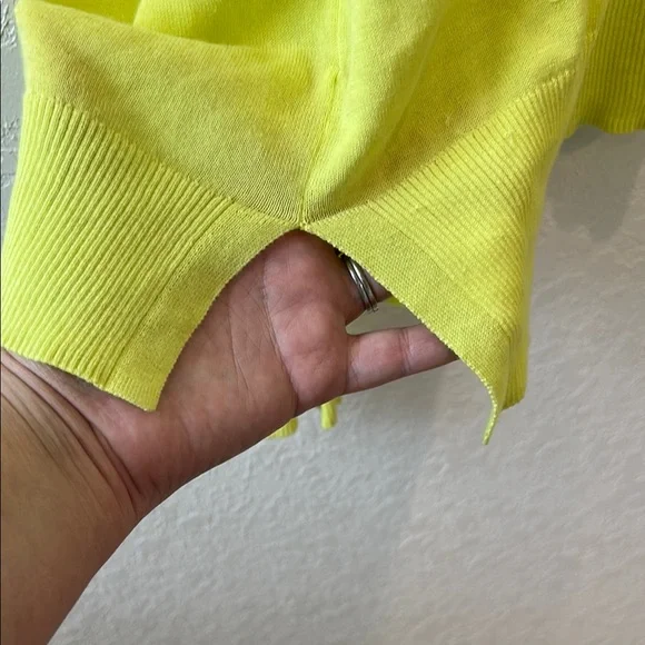 J. Crew Yellow Cardigan Sweater Lightweight Knit - Picture 7 of 7